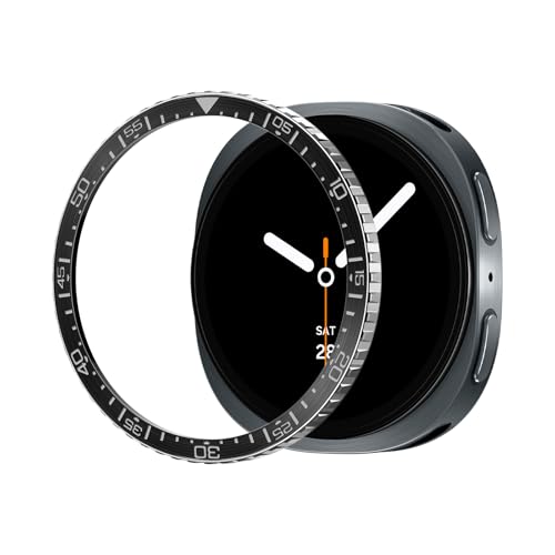 Image of Spigen Bezel Tune (Diver) for Samsung Galaxy Watch 8 (44mm) Bezel Ring Protector Adhesive Cover (2025) - Black