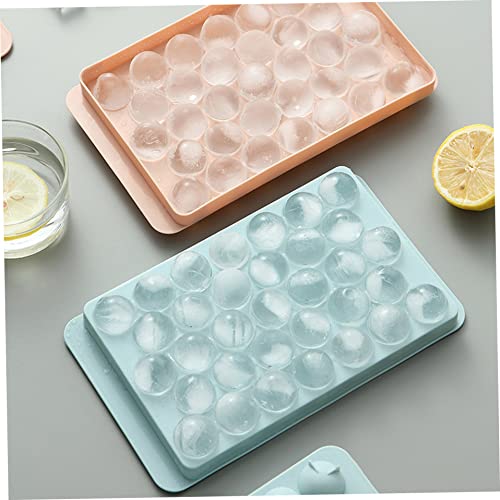 Molde para hielos redondo con tapa 33 cubos 2 piezas miniatura 5