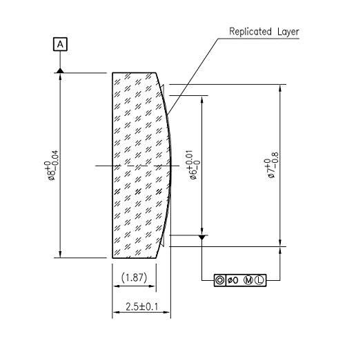 Image of Laser Diode Collimator Lens - Anteryon AC405 (NA:0.13, EFL:23 mm), 1 PCS
