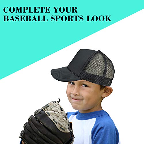 impecgear 2 Packs Youth Kid's Baseball Caps Trucker Hats Mesh Cap(2 for Price of 1)4