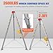 2600 lbs Confined Space Tripod Kit, Confined Space Rescue Tripod with 5.2-8ft Adjustable Working Height, 98' Cable Lifting Winch, Heavy Duty Rescue Tripod Lifting Hoist with 32.8' Protection