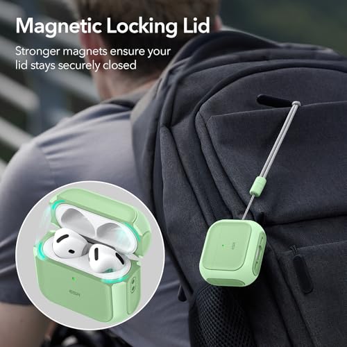 Image of ESR for AirPods 4 Case, Compatible with MagSafe, Light Green