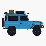 Land Cruiser Fj40 Vinyl Waterproof Sticker Decal Car Laptop Wall Window Bumper Sticker 5'