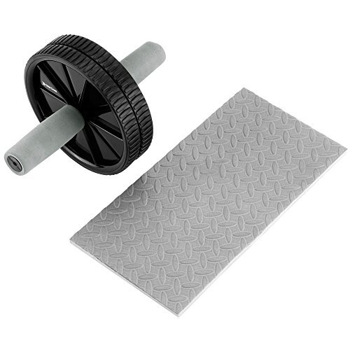 Gold Coast Ab Wheel Roller with Knee Mat - Abdominal, Core and Full Body Strength Exercise Equipment