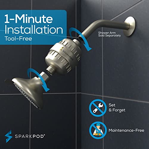 Filtre douche haute pression SparkPod pour éliminer chlore et métaux