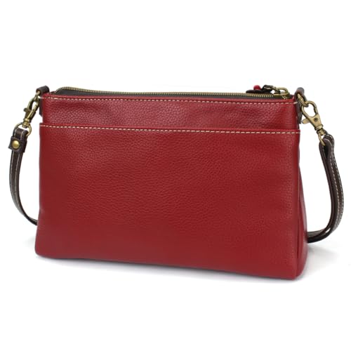 Image of CHALA RFID Protected Vegan Leather Deluxe Crossbody Bag with Adjustable Straps