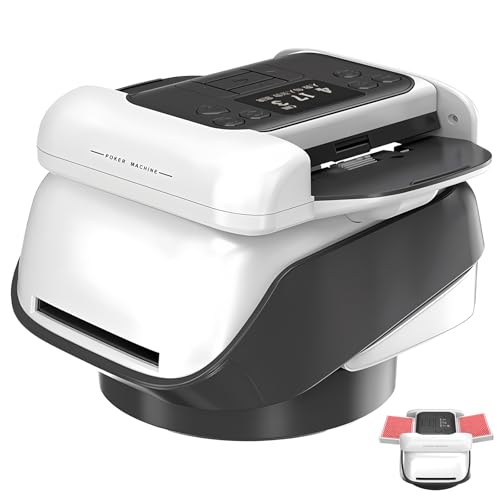 BeSokar Automatischer Kartengeber & Kartenmischer mit 360° Drehfunktion, anpassbarer Kartenzuteilung für beliebig viele Spieler, vielseitigem Ausgabewinkel und Kompatibilität mit verschiedenen Karte