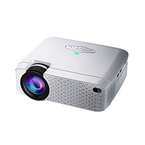 Projecteur numérique portable HD D40W LED 1600 lumens mirroring vidéoprojecteur maison argent