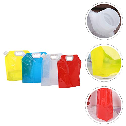 Bolsa dobrável para água de emergência BESPORTBLE, 4 peças, dobrável, dobrável, de água, para esport