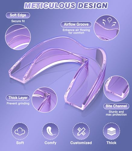 Image of Anti Grinding Guard, Mouth Guard for Grinding Teeth at Night, Night Guards for Teeth Grinding, Mouth Guard for Sleeping, Small (4 Pack)