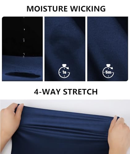 Image of ZITY Men's Golf Short Sleeve Moisture Wicking Polos with Print Patterns