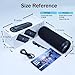 Wireless Portable Speaker,IPX7 Waterproof Bluetooth Speaker, 25W Loud Stereo Sound, Bassboom Technology, TWS Pairing, Built-in Mic, 16H Playtime with Lights for Home Outdoor - Black