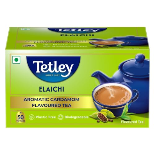 Image of Tetley | Elaichi Flavoured Chai | Black Tea | 50 Tea Bags