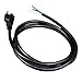 Pinfox 6ft 16 Gauge 3 Prong Heavy Duty Replacement Power Supply Cord Cable 110V 115V 120V Pigtail for Universal AC Appliance, NEMA 5-15 Plug US SJT 16AWG (12A)