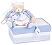 Doudou et Compagnie - Peluche D'Activités Ours - 30 cm - Bleu - Cadeaux Naissance - Ours Petit Chou - DC2718