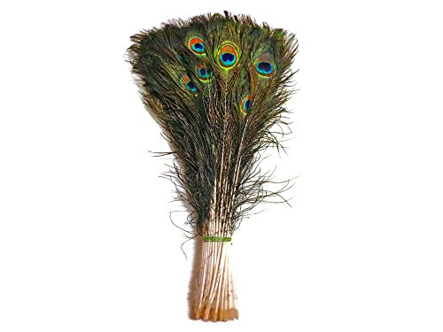 25 Pcs Natural Peacock Feathers 25"-40" (35"-40") #TOP7