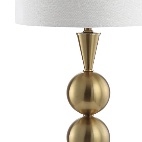 Lámpara de mesa JONATHAN Y 33" Brass Gold con luz LED miniatura 5