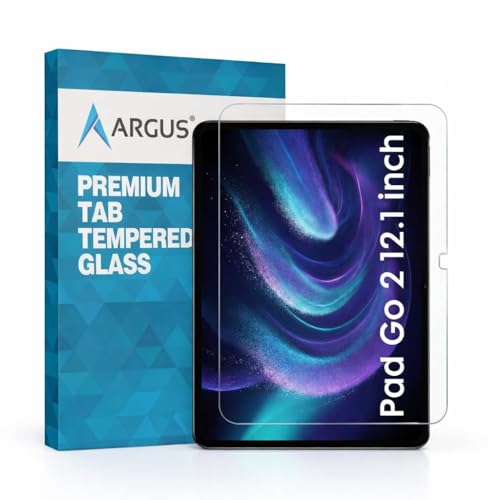 Image of Argus Tempered Glass Screen Guard Protector for OnePlus Pad Go 2 12.1 Inch, 9H Hardness, Anti-Scratch, Fingerprint & Smudge Resistant, Bubble-Free Easy Installation (1 Pack)