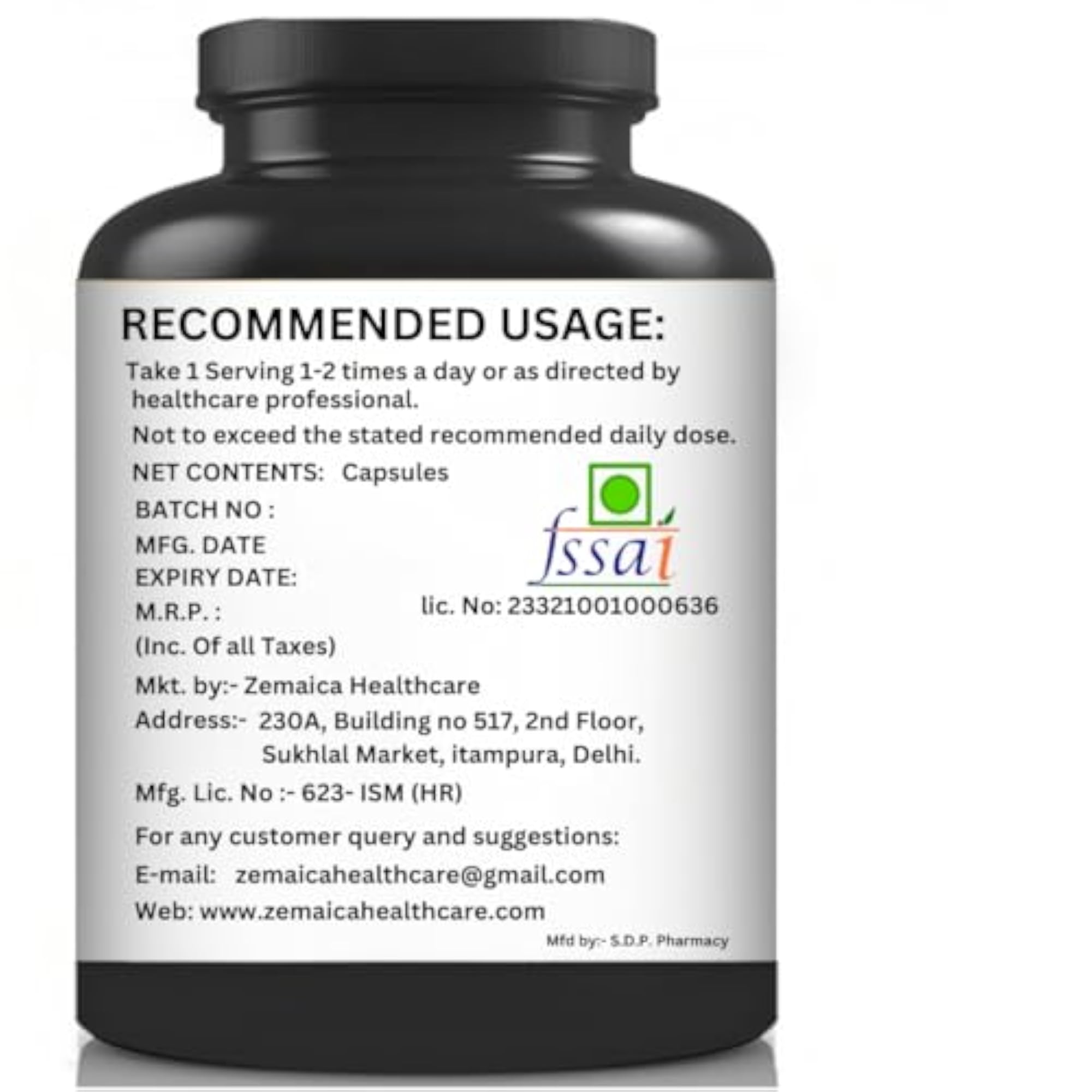 Height Gain Capsule, Natural Height Growth Supplement