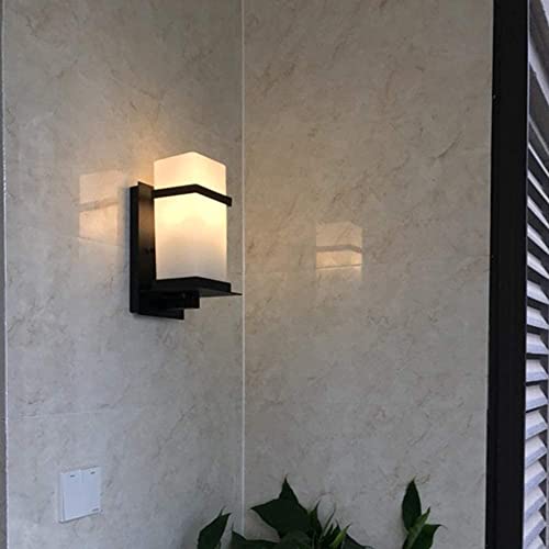 Aplique de pared negro de aluminio y cristal biselado WQHPLMD IP23 estilo Art Deco 4