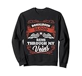 8.5 oz, Klassisch geschnitten DONALDSON Blut fließt durch meine Adern Hemd Jugendkind 1t5d Sweatshirt