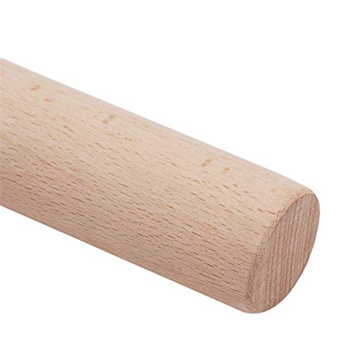 Rodillo de Madera para Hornear Pasteles, Fondant, Galletas, Fideos, Galletas, Rodillo/Rodillo para Pasteles de Cocina, Herramienta para Hornear (Color: 40 x 2,6 cm) (30 x 2,6 cm)