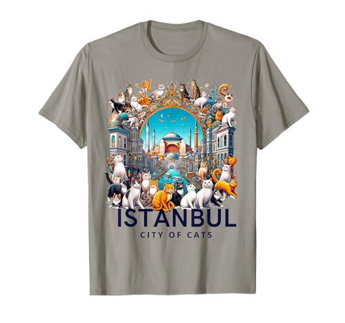 City of Cats, Istanbul - Turkish Art T-Shirt