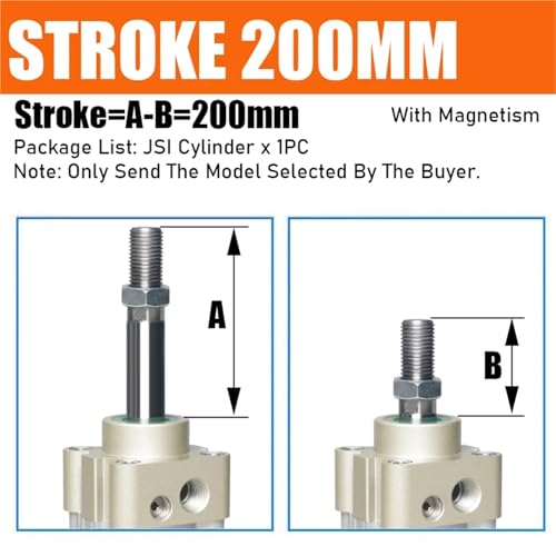 Vérin pneumatique double effet JSI à alésage multiple pour presse mécanique - 3