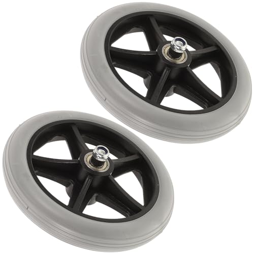 HAPINARY Wheelchair Accessory Front Wheel Universal Wheel Replacement Tire for Wheelchairs Smooth Rolling