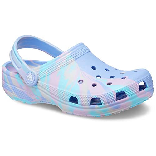 crocs kids39 classic marbled tie-dye clog