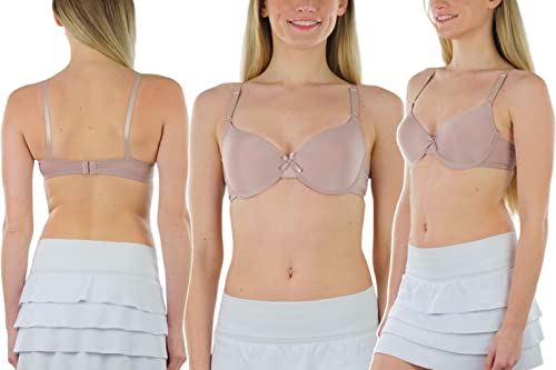 Image of ToBeInStyle Women's Pack of 6 Padded Assorted Styles Supportive Bras Cup Size - A to DDD
