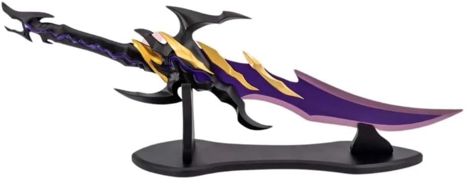 AMONT | Daga Decorativa Colmillos Dorados 62,5 cm | Réplica de Exhibición, decortiva sin Filo en Acero con Soporte | EYM