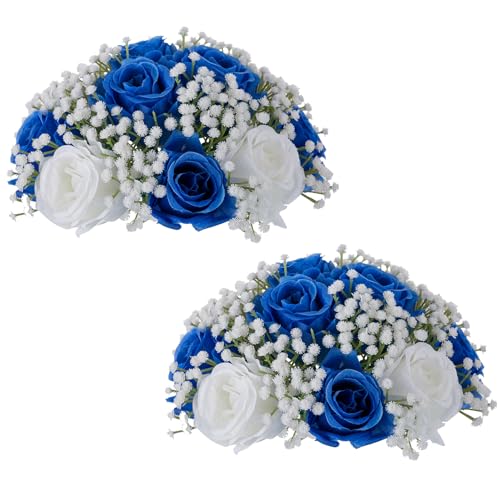 NUPTIO Royal Blue Floral Balls