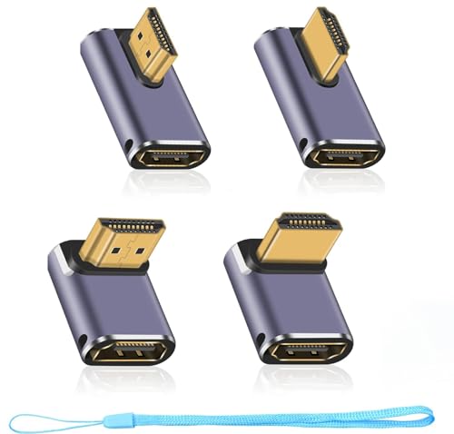 Duttek L��HDMI�ϊ��A�_�v�^, HDMI�����A�_�v�^�[L���^[48gbps, 8k@60 hz]�㉺�����A���E����hdmi�I�X�΃��X�G�N�X�e���_�R�l�N�^hdtv�X�C�b�`���b�v�g�b�vps5 xbox�p 4��