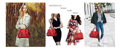 Image of Purses and Handbags for Women Fashion Ladies PU Leather Top Handle Satchel Shoulder Tote Bags