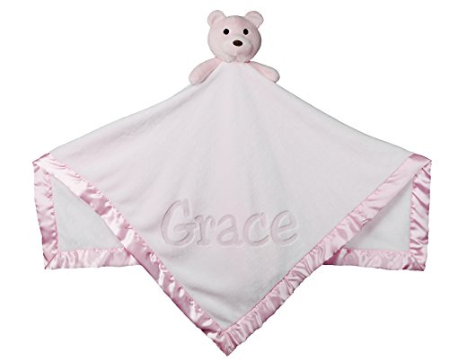 Custom Catch Personalized Teddy Bear Baby Blanket Gift For Girl - Pink #TOP3