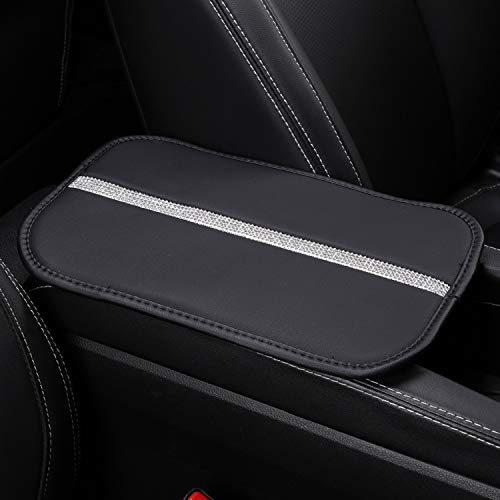Auto Center Console Pad, Forala Car Leather Crown Center Console Decoration Cover Cushion