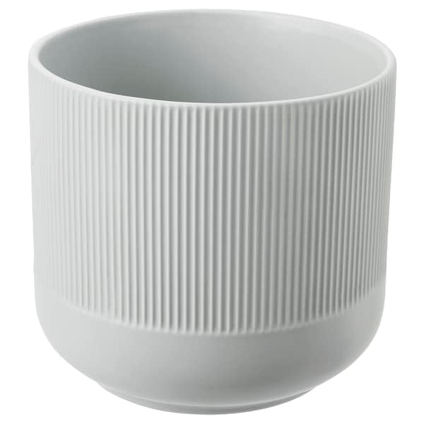 Modern Plant Pot - Stylish & Durable Flower Planter for Indoor & Outdoor Use – Multiple Sizes & Colors – Lightweight & Weather-Resistant (Grey, 15 cm)