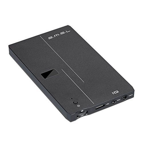 SMSL IQ Portable USB DAC and Headphone Amplifier,HiFi Audio Digital to Analog Converter with Balanced and Unbalanced Headphone Jack Hi-Res 32bit/768kHz DSD512 (Black)