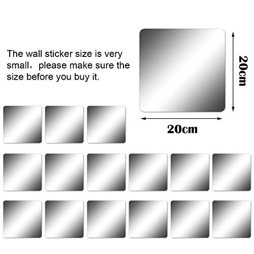 Kimdaro Removable Acrylic Mirror Setting Wall Sticker Decal Diy Modern Decoration For Home Living Room Bedroom Decor (15 Pcs 20Cmx20Cm). #TOP1