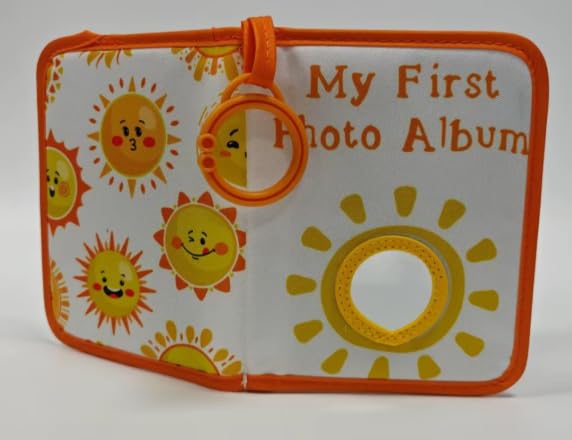 Culinavog Baby Photo Album, Soft Cloth Baby Album, My First Family Album for Newborns Sun baby Memory Book