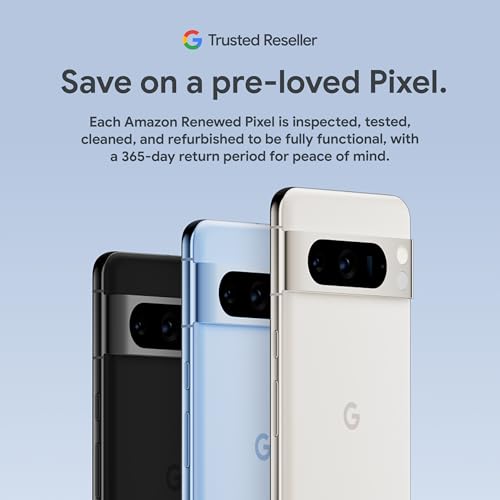 Image of Google Pixel 8 Pro (Renewed Premium) - Unlocked Android Smartphone with Telephoto Lens and Super Actua Display - 24-Hour Battery - Bay - 128 GB