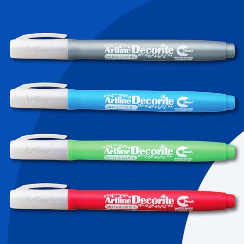 Image of Artline Decorite Metallic Pearl Brush Markers
