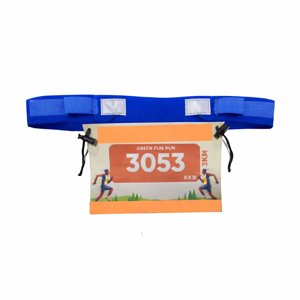 Livfit Race Bib Holder Belt for Marathon, 10K & Half Marathon, Lightweight & Durable (Pack of 1, Assorted Color)