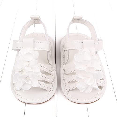 Infant Boys Girls Knit Flat Sole Non-Slip Princess Sandals Kids Summer Rubber Soft Non-Slip Bow Adjustable Shoes3