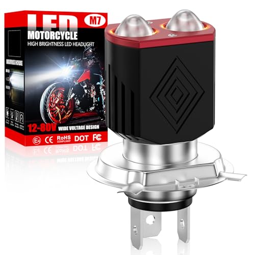 KaiDengZhe H4 LEDwbhCgoCN V HB2 9003 ou fA HD vWFN^[ 25W 12V-80V oCNp HI/LOؑ Px Ro[WLbg ֎ O֎ OƓp LEDou  1 