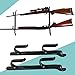 Killer's Instinct Outdoors 2 Pack Truck Gun Rack Fishing Rod Holder for Truck Black Metal 18500 Gun Bow & Tool Rack for Autos Adjustable 9 inches to 14 inches