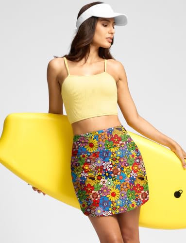 Image of Viodia Women's 18 inch /20 inch Long Swim Skirt High Waisted Modest Swimsuits Skirt Bathing Suit Tummy Control Swim Bottoms