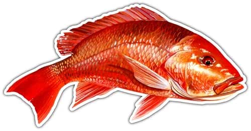 Amazon.com: Red Snapper Sticker Fishing Sticker Boat sticker ...