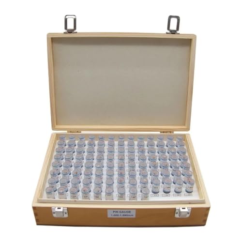 Juego de calibre de pasador de acero 7.000-7.990mm con paso 0.01 de 100 piezas
